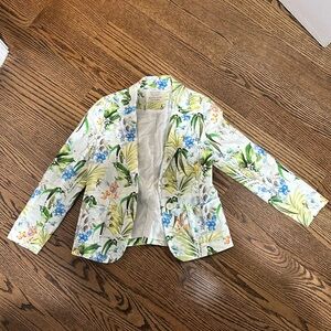 Zara floral blazer size 7/8